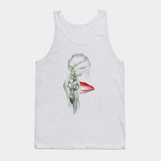 Christmas Tree Hairstyle Tank Top